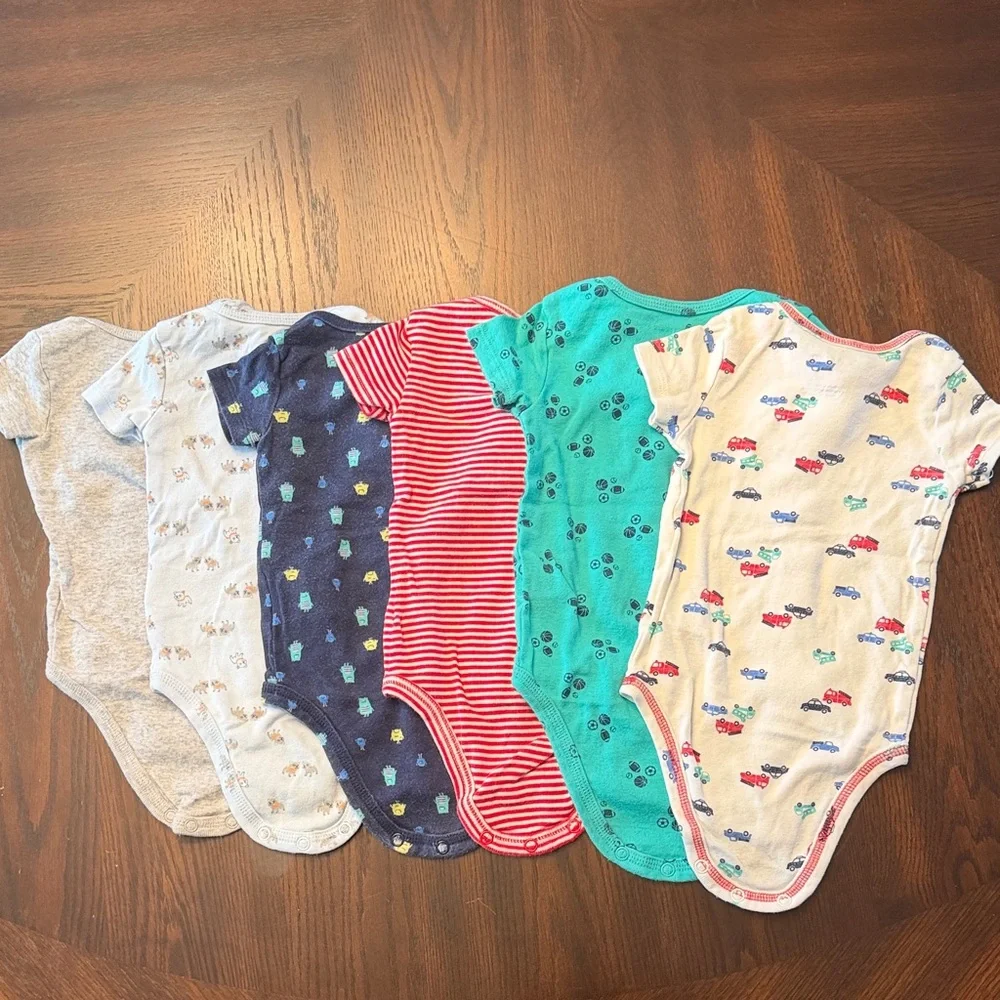 11 Pc Baby Boy Onesie Bundle 3–6M | Carter’s Short & Long Sleeve Set